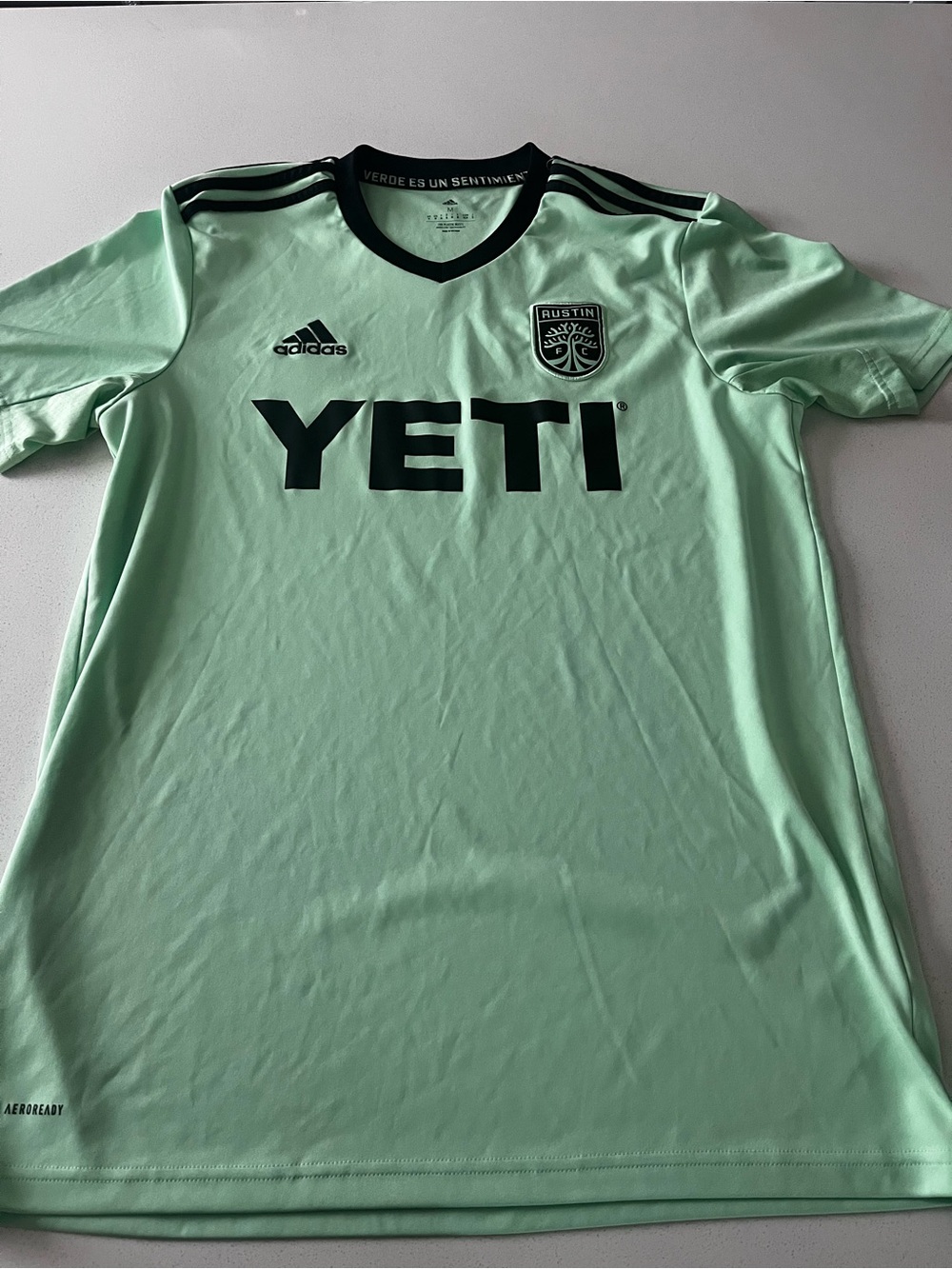 adidas Austin FC Mint Green Jersey with Black Accents
